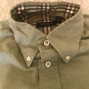 Burberry long sleeve button down shirt.